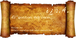 Ágoston Adrienn névjegykártya